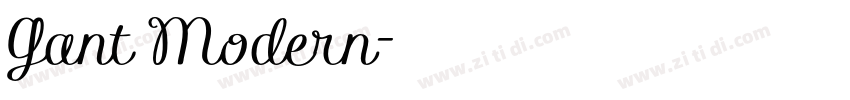 Gant Modern字体转换
